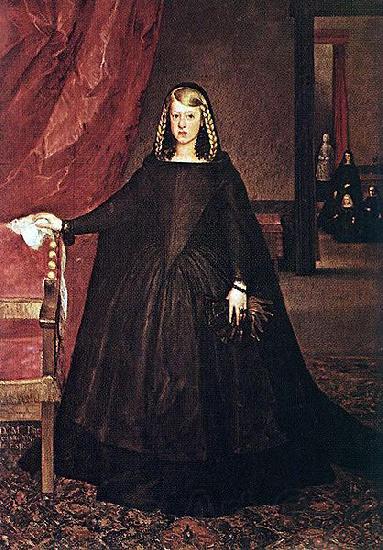 Juan Bautista del Mazo The sitter is Margaret of Spain, first wife of Leopold I, Holy Roman Emperor, wearing mourning dress for her father, Philip IV of Spain, with children